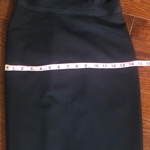 Club Monaco navy cap sleeve Italian Wool Dress 00 - Picture 9 of 10